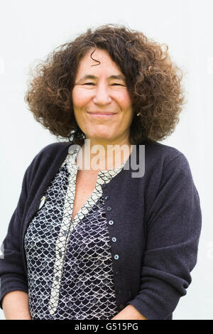 Francesca Simon, autore angloamericano, scrittore del popolare orride Henry serie di libri per bambini .all'Hay Festival della letteratura e delle arti, maggio-giugno 2016 Foto Stock