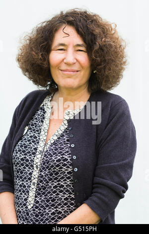 Francesca Simon, autore angloamericano, scrittore del popolare orride Henry serie di libri per bambini .all'Hay Festival della letteratura e delle arti, maggio-giugno 2016 Foto Stock