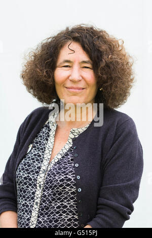 Francesca Simon, autore angloamericano, scrittore del popolare orride Henry serie di libri per bambini .all'Hay Festival della letteratura e delle arti, maggio-giugno 2016 Foto Stock