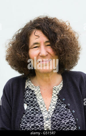 Francesca Simon, autore angloamericano, scrittore del popolare orride Henry serie di libri per bambini .all'Hay Festival della letteratura e delle arti, maggio-giugno 2016 Foto Stock