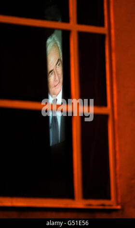 Strauss-Kahn protesta Foto Stock