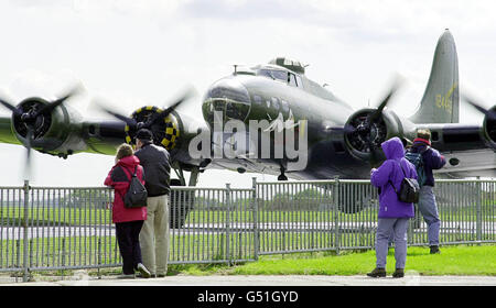 WW2 Flying Fortress funzionante Foto Stock