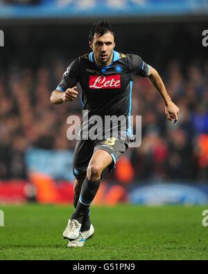 Calcio - UEFA Champions League - Round of 16 - seconda tappa - Chelsea v Napoli - Stamford Bridge. Andrea Dossena, Napoli Foto Stock