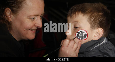 Rugby Union - RaboDirect PRO12 - Edinburgh Rugby v Newport-Gwent Dragons - Murrayfield Stadium Foto Stock