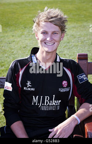 Cricket - 2012 Somerset Photocall - County Ground. Max Waller, Somerset County Cricket Club Foto Stock