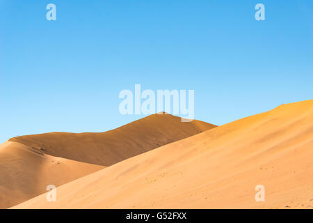 La Namibia, Hardap, Sossusvlei, punto più alto (picco) del Big Daddy dune Foto Stock