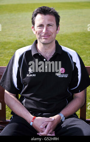 Cricket - 2012 Somerset Photocall - County Ground. Squadra di cricket Somerset psicologo sportivo John Pitts. Foto Stock