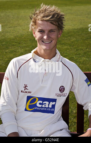 Cricket - 2012 Somerset Photocall - County Ground. Max Waller, Somerset County Cricket Club Foto Stock