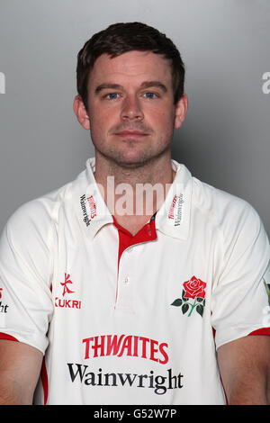 Cricket - 2012 Lancashire Photocall - Old Trafford. Gareth Cross, Lancashire Foto Stock