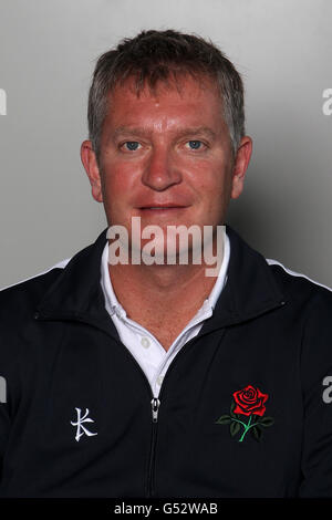 Cricket - 2012 Lancashire Photocall - Old Trafford. Gary Yates, assistente del Lancashire Foto Stock