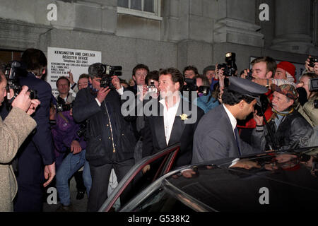 Jim Kerr wedding Foto Stock