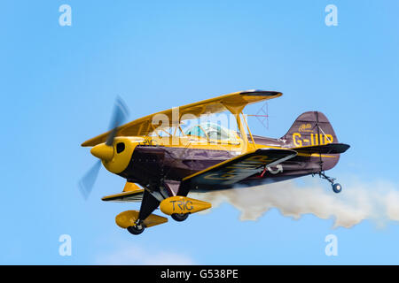 Regno Unito, Scozia, East Lothian, North Berwick, un double decker, Trig team all'annuale Scotlands Airshow nazionali in Oriente Fortune Foto Stock