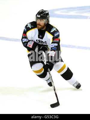 Hockey su ghiaccio - Elite Ice Hockey League - 2012 play off - finale - Cardiff Devils v Nottingham Panthers - Capital FM Arena. Brandon Benedetto, Nottingham Panthers Foto Stock