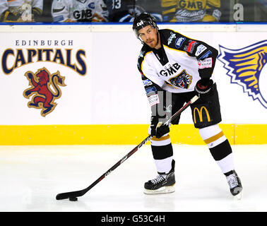 Hockey su ghiaccio - Elite Ice Hockey League - 2012 play off - Semifinale - Nottingham Panthers v Hull Stingrays - Capital FM Arena. Corey Neilson, Nottingham Panthers Foto Stock