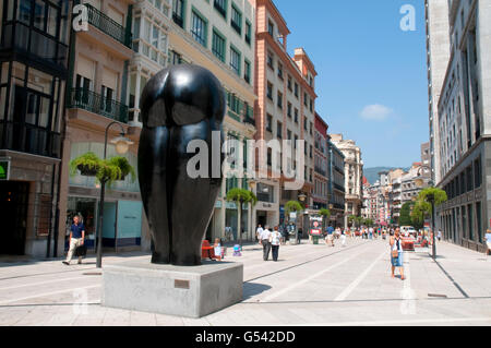 Pelayo Street. Oviedo, Asturias, Spagna. Foto Stock