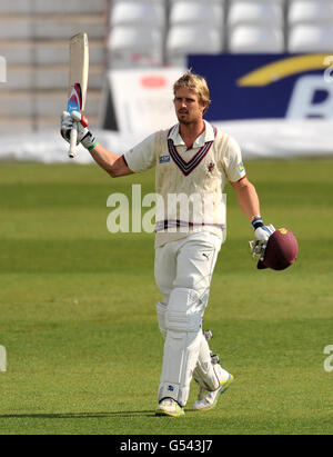 Cricket - LV= County Championship - Division One - Giorno 3 - Nottinghamshire v Somerset - Trent Bridge Foto Stock