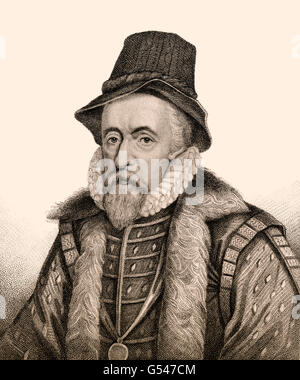 Thomas Sackville, 1° Conte di Dorset, 1536-1608, uno statista inglese, poeta e drammaturgo. Foto Stock