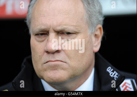 Calcio - Barclays Premier League - Fulham / Sunderland - Craven Cottage. Martin Jol, direttore di Fulham, durante la partita della Barclays Premier League a Craven Cottage, Londra. Foto Stock