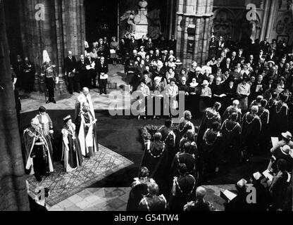 Royalty - Cerimonia di ordine del bagno - Abbazia di Westminster Foto Stock