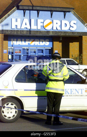 Scena di tiro Halfords Foto Stock