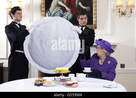 Tetley Street Party bustine di the Foto Stock