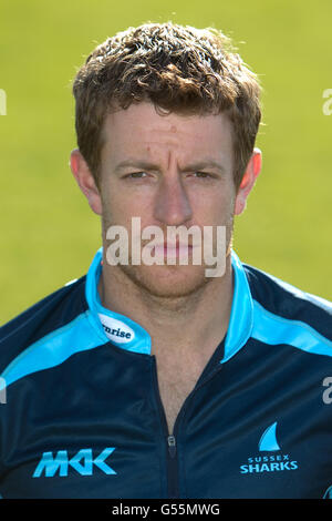 Cricket - 2012 Sussex CCC Photocall - PROBIZ County Ground. James Anyon, Sussex Foto Stock