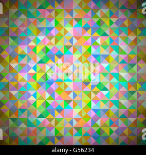 Sfondo con forme geometriche, triangoli. Foto Stock