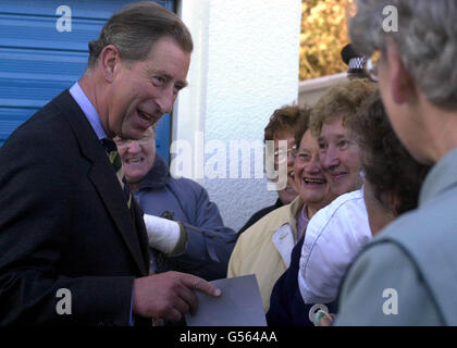 Royal visita Peterhead Foto Stock