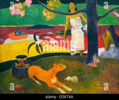 Pastorales Tahitiennes, da Paul Gauguin, 1892, Stato Hermitage Museum di San Pietroburgo, Russia Foto Stock