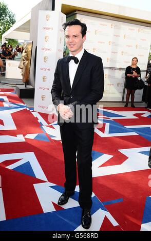 Andrew Scott arriva per i 2012 Arqiva British Academy Television Awards al Royal Festival Hall di Londra Foto Stock