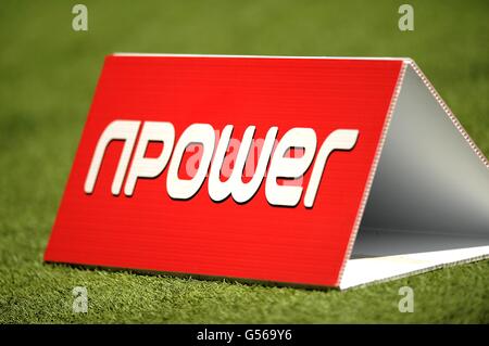 Calcio - npower Football League Two - Gioca fuori finale - Cheltenham Town / Crewe Alexandra - Wembley Stadium. Npower branding Foto Stock