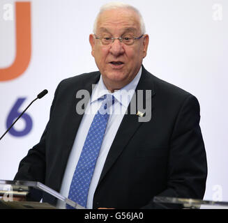 Bruxelles, Belgio. Il 21 giugno, 2016. Presidente Israele Rivin Reuven nel Consiglio europeo,Bruxelles Belgio Credito: Leonardo Hugo Cavallo/Alamy Live News Foto Stock