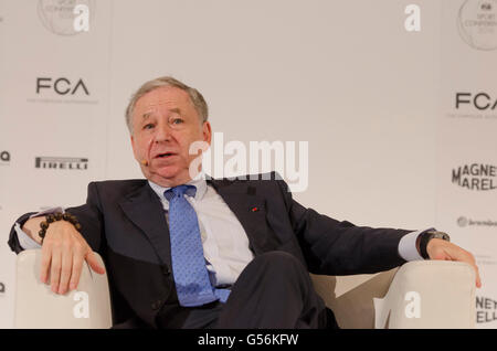 Torino, Italia. Il 21 giugno, 2016. Torino, Italia - 21 Giugno 2016: Jean Todt Presidente FIA nel corso nel FIA Sport Conference 2016 Il 21 giugno 2016 a Torino, Italia Credit: Nero Mail premere/Alamy Live News Foto Stock