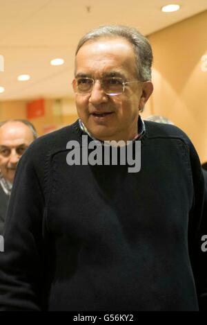 Torino, Italia. Il 21 giugno, 2016. Torino, Italia - 21 Giugno 2016: Sergio Marchionne va via alla FIA Sport Conference 2016 Il 21 giugno 2016 a Torino, Italia Credit: Nero Mail premere/Alamy Live News Foto Stock