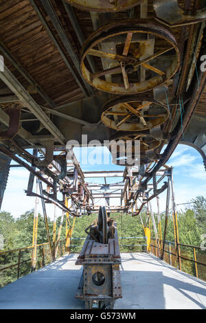 Storica ferrovia mineraria carrello Foto Stock