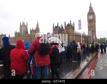 Diamond celebrazioni giubilari - Thames Pageant Foto Stock