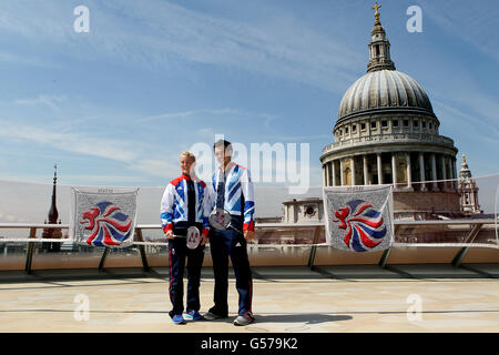 Badminton - Team GB Squad annuncio - London Stock Exchange Foto Stock
