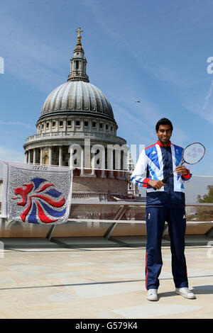 Badminton - Team GB Squad annuncio - London Stock Exchange Foto Stock