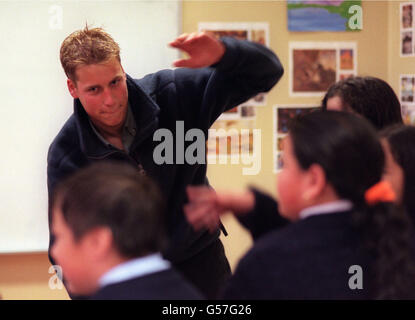 Il principe William Cile expedition Prince William spedizione in Cile Foto Stock