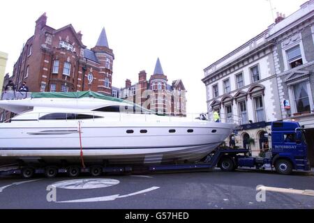 London Boat Show Princess Foto Stock