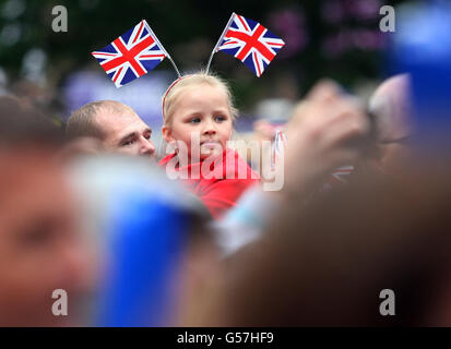 Giorno 21 - Torcia olimpica Foto Stock