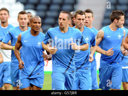 Soccer - UEFA Euro 2012 - Gruppo D - Inghilterra v Francia - Sessione di formazione - Donbass Arena Foto Stock