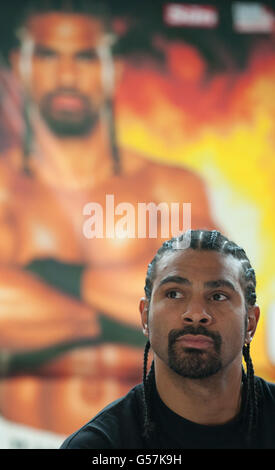 Boxing - David Haye e Dereck Chisora Conferenza stampa - Park Plaza Riverbank Foto Stock