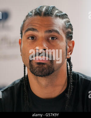 Boxing - David Haye e Dereck Chisora Conferenza stampa - Park Plaza Riverbank Foto Stock