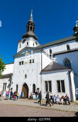 TALLINN, Estonia- Giugno 12, 2016: Vista di Santa Maria la Chiesa. Tallinn. Estonia Foto Stock