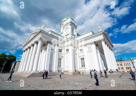 HELSINKI, Finlandia - 13 giugno 2016: Cattedrale di Helsinki è il finlandese luterano ed Evangelico cattedrale della diocesi di Helsinki Foto Stock