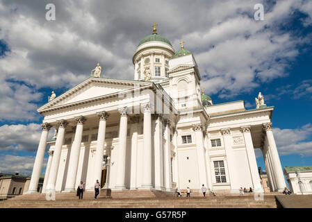 HELSINKI, Finlandia - 13 giugno 2016: Cattedrale di Helsinki è il finlandese luterano ed Evangelico cattedrale della diocesi di Helsinki Foto Stock