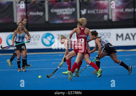 Investec Womens Hockey Champions Trophy 2016, Queen Elizabeth Olympic Park, Giugno 2016. Alex Danson, GB Foto Stock