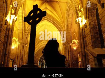 Fan di Madonna Dornoch Cathedral Foto Stock