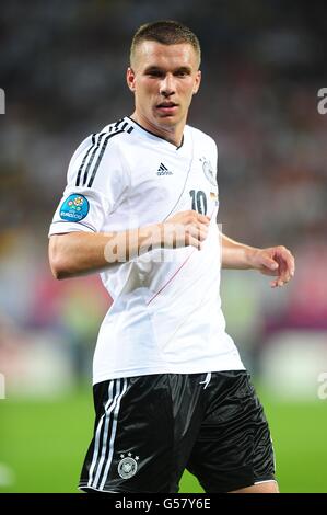 Calcio - UEFA Euro 2012 - Gruppo B - Germania / Portogallo - Arena Lviv. Lukas Podolski, Germania Foto Stock